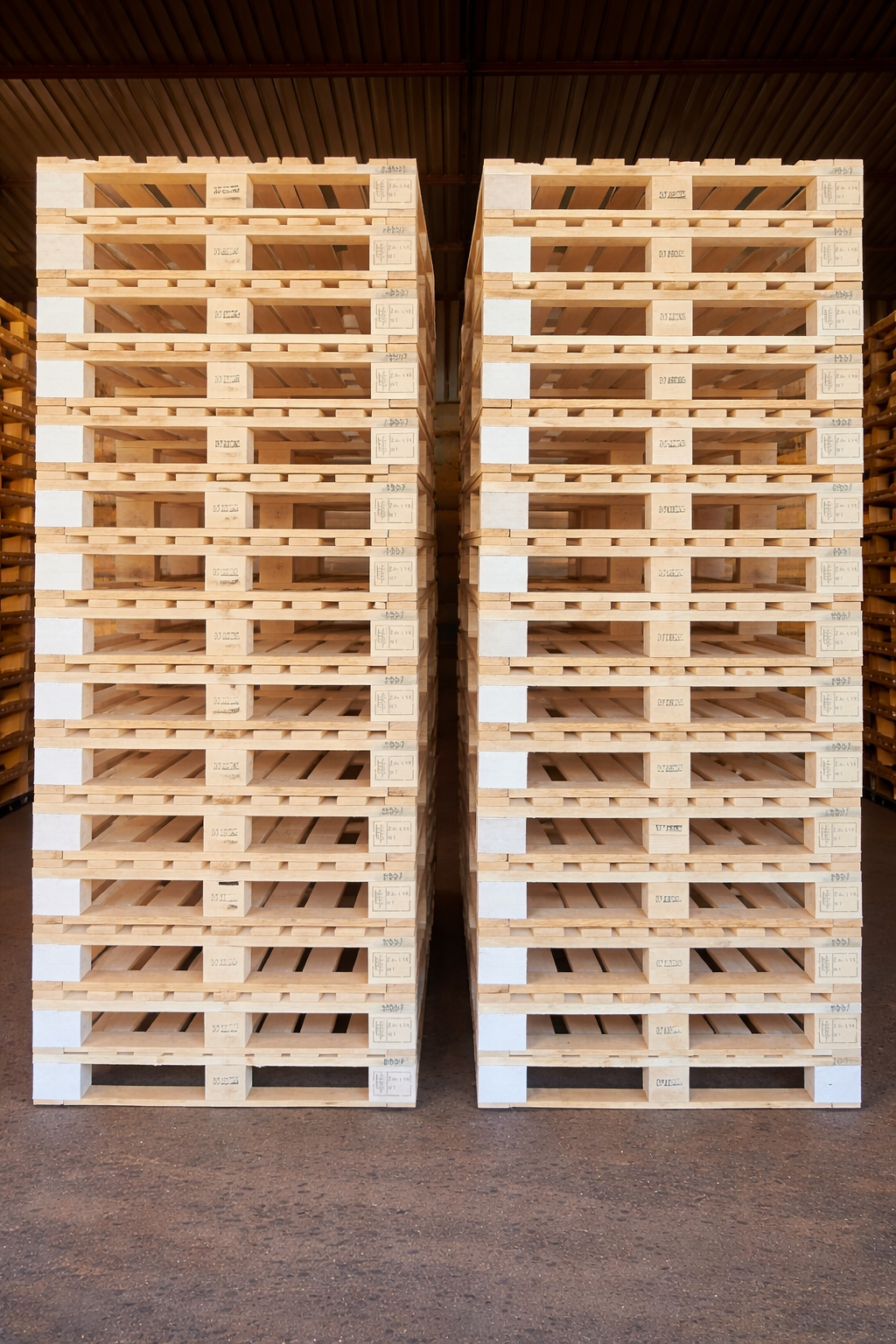 White Block Pallets (9 Slats)