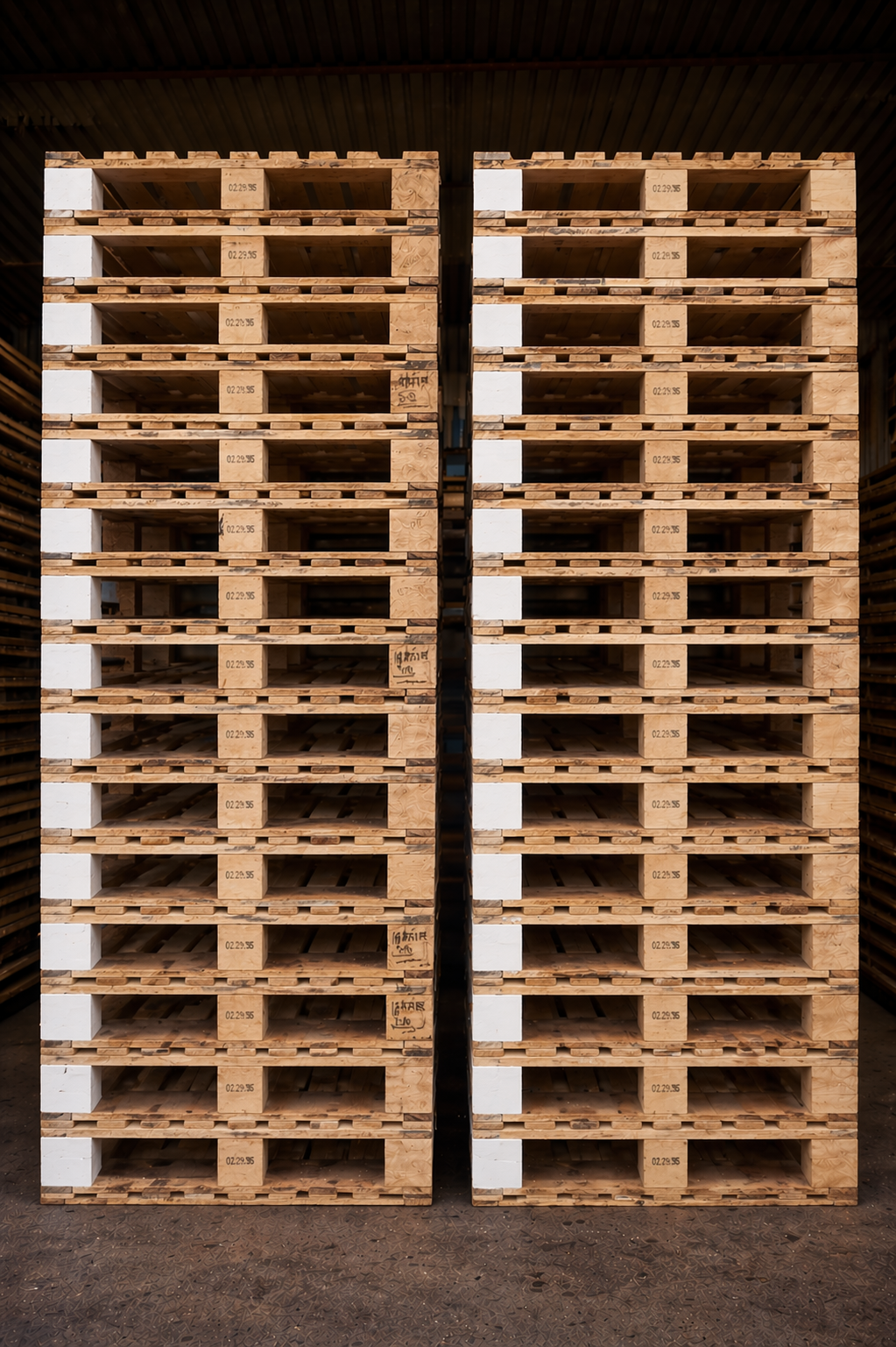 White Block Pallets (11 Slats)