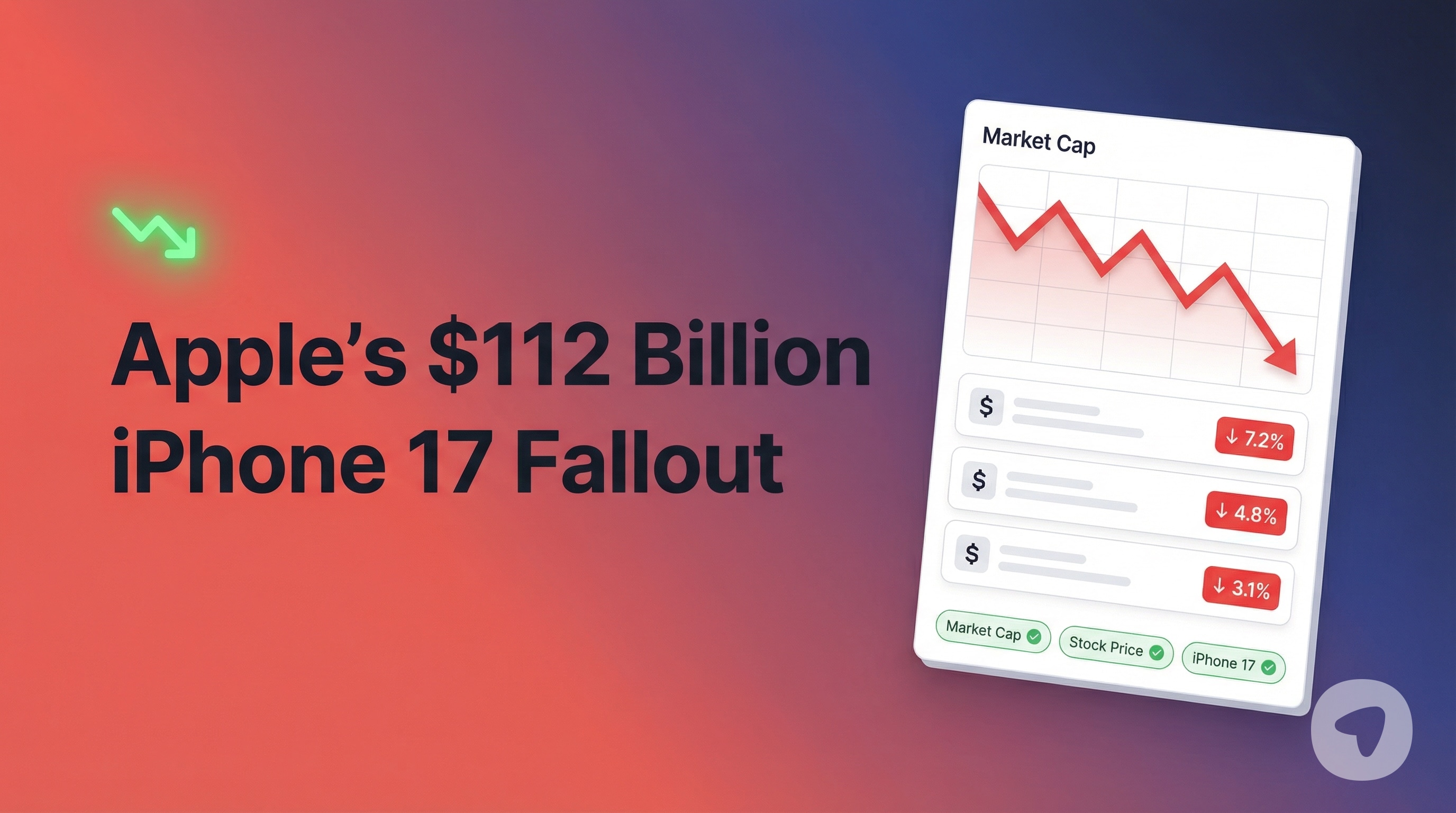 openart.ai | Apple Stock Decline