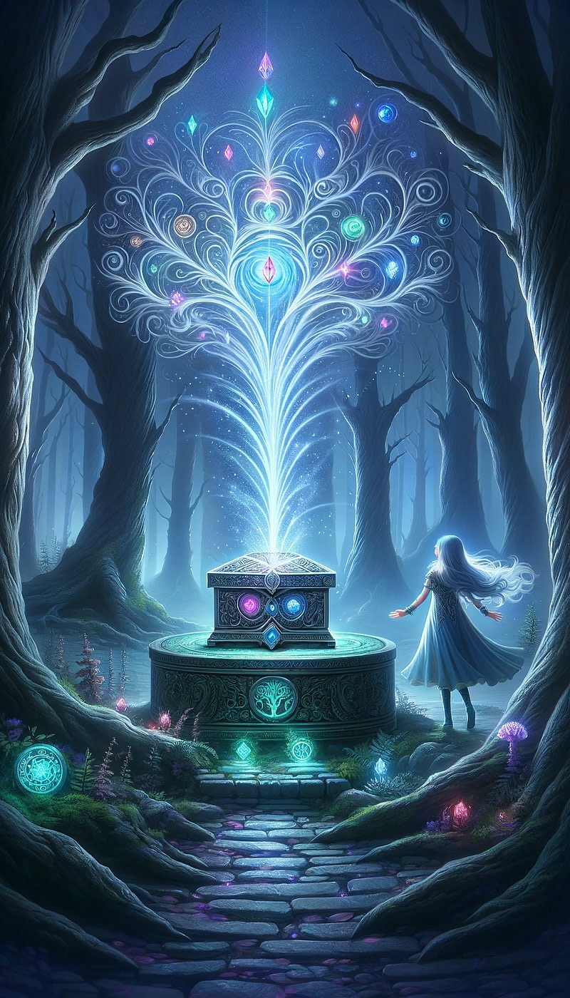 Second interpretation showing the mystical forest