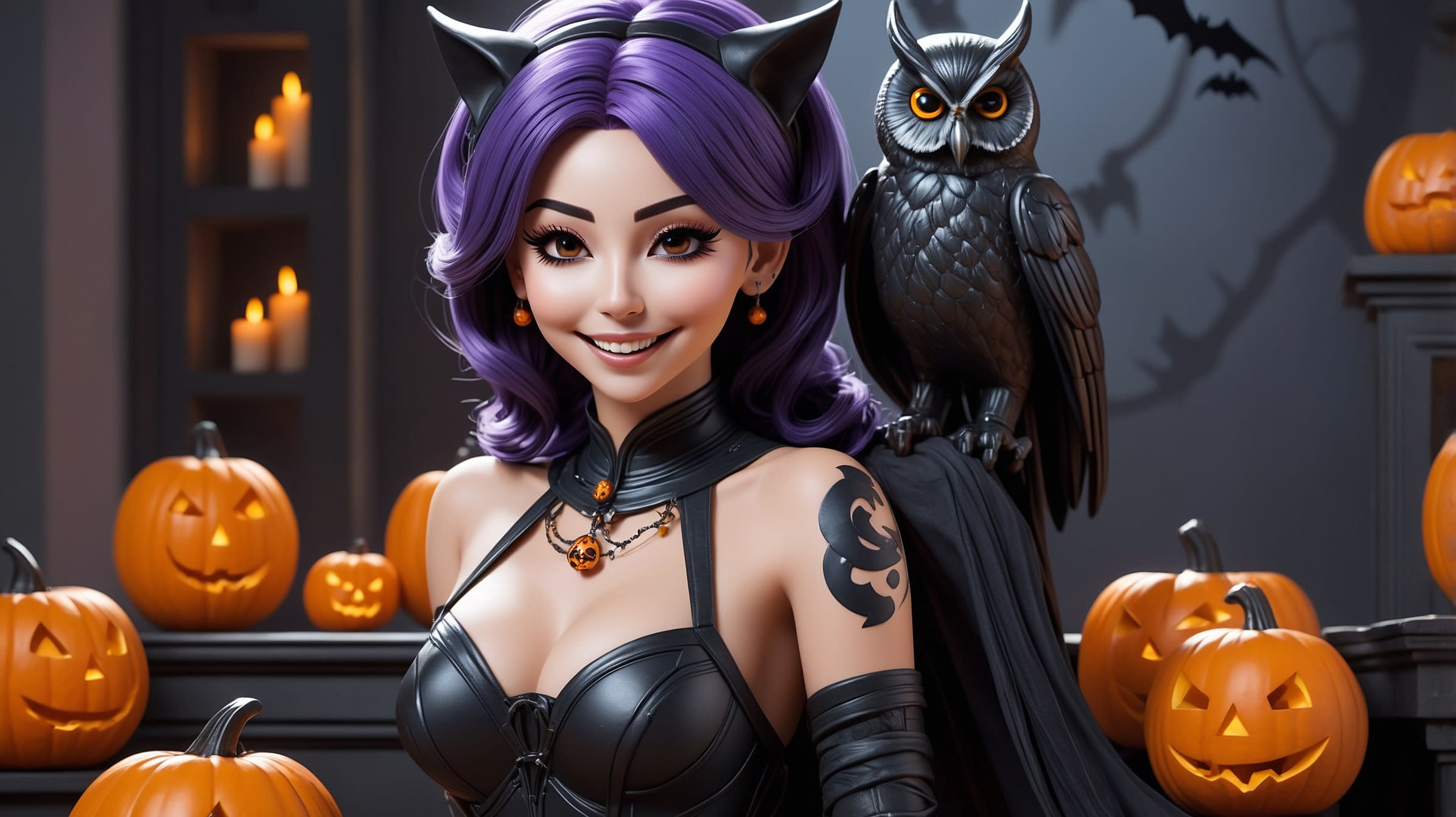 Leonardo AI | Athena Character Reference | Happy Halloween!