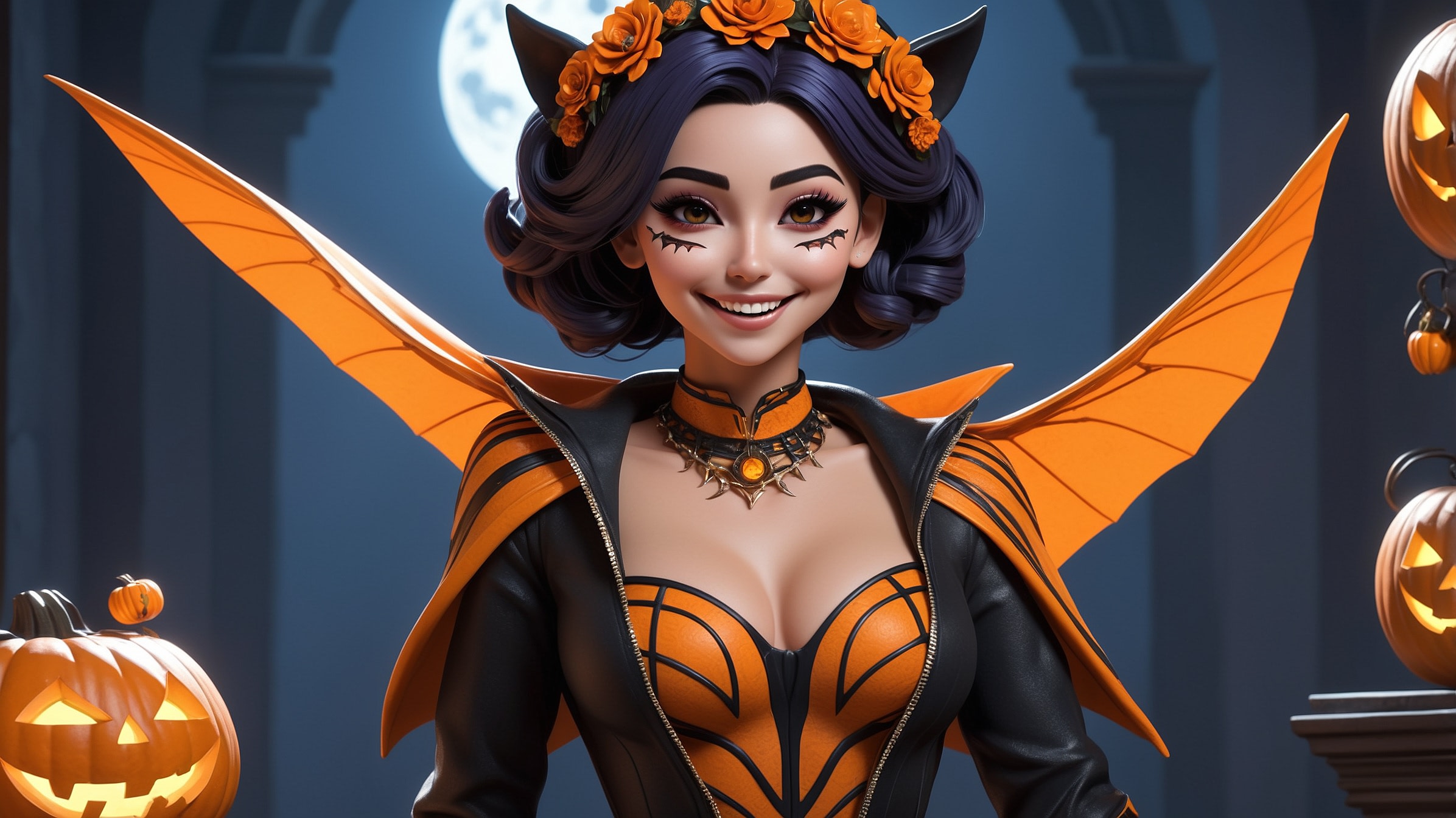 Leonardo AI | Athena Character Reference | Happy Halloween!