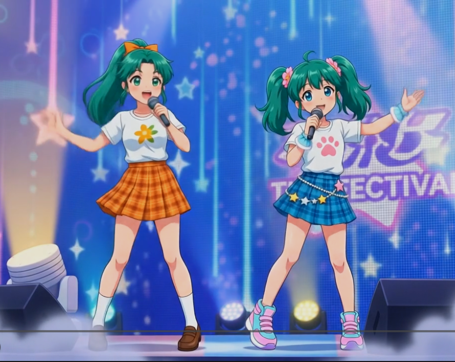 Seiko y Himari brillando en el Escenario 