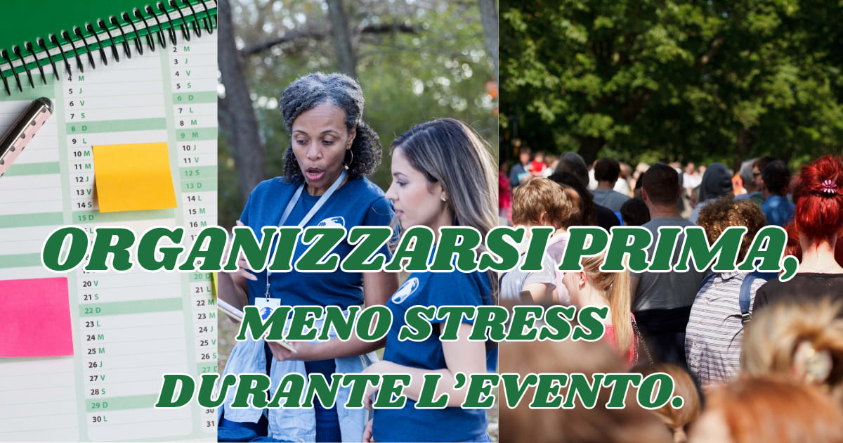 Organizzarsi prima, meno stress durante l'evento: volontari pianificano un'attività associativa