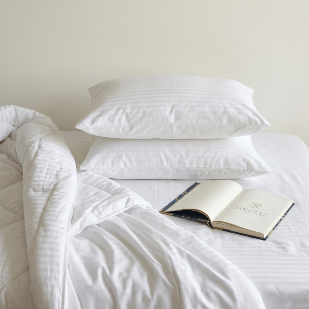 Dawraz Medicated Pillow | Siliconized Fiber Filled | Satin Top 2