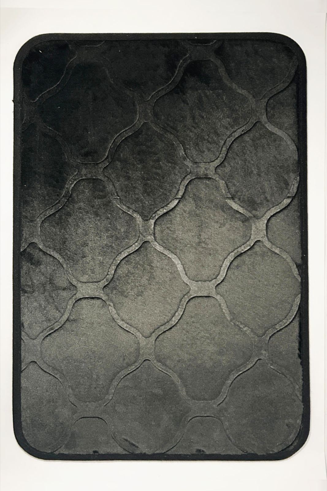 Black Valvet Stone Mat 40x60 cm | Room Mat | Bedside Mat| Entrance Mat 2