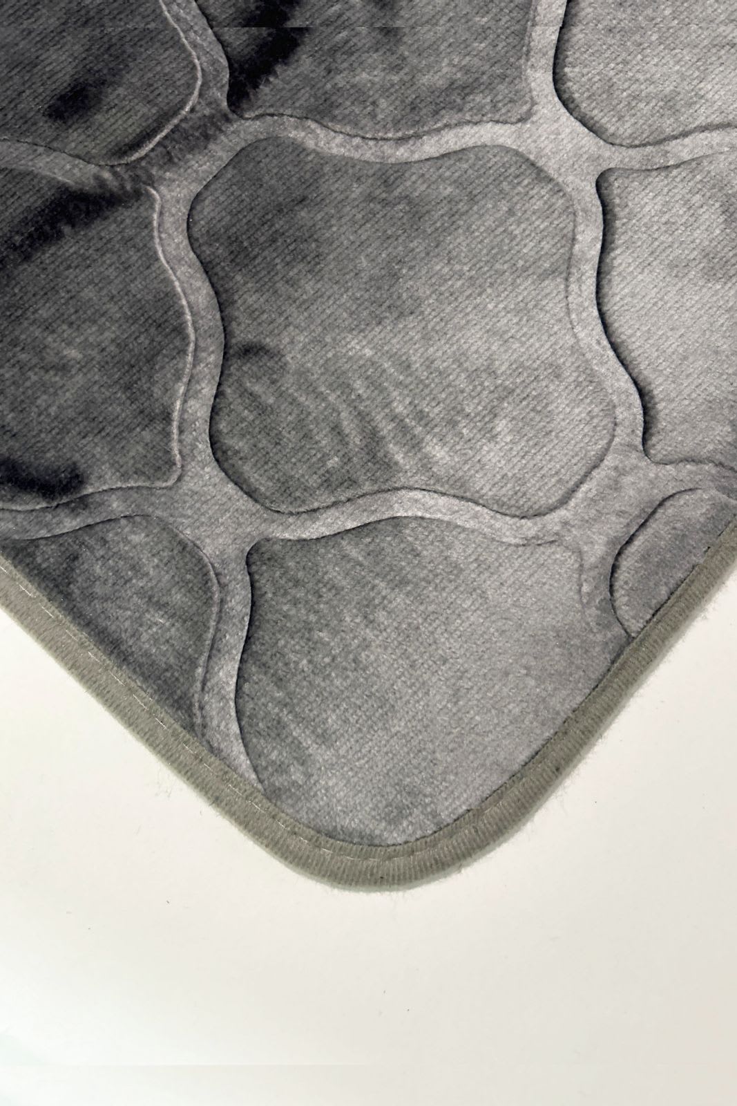 Grey Valvet Stone Mat 40x60 cm | Room Mat | Bedside Mat| Entrance Mat 3