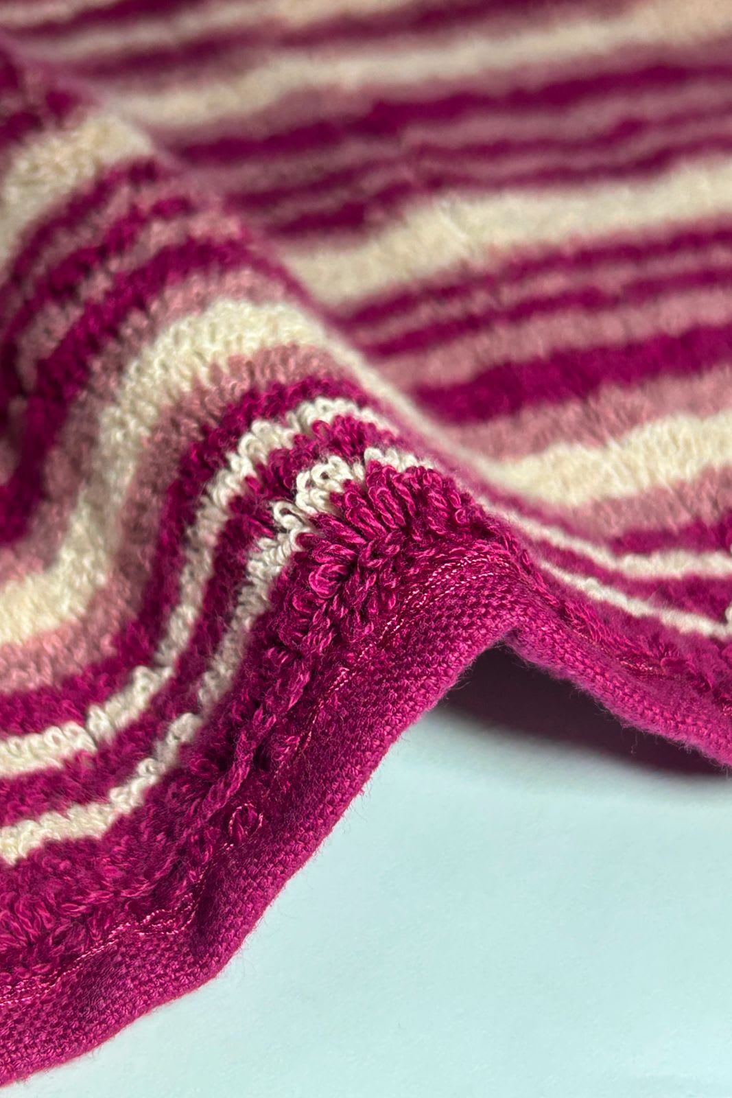 Purple Pink stripe | 1 pcs Hand Towel | 50x80 cm 4