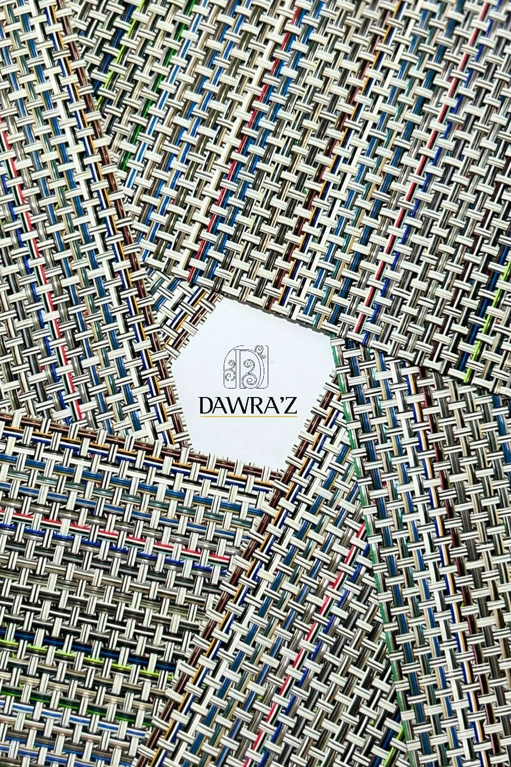 Multicolor Woven PVC Dining Placemats | 12" x 18" Set of 6 | by Dawraz Collection 4
