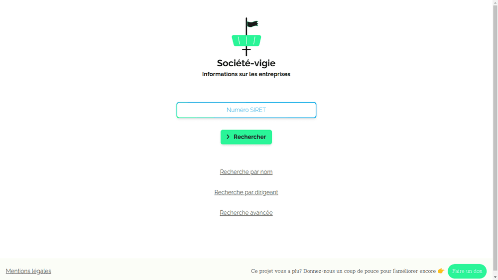 Société Vigie Screenshot