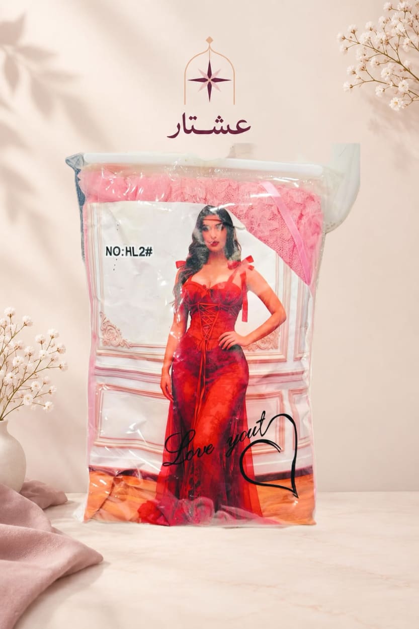 قميص ليلة ورد — أحمر