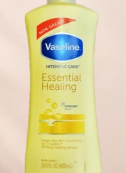 فازلين Essential Healing — لوشن الجسم — تفاصيل الملصق الأصلي
