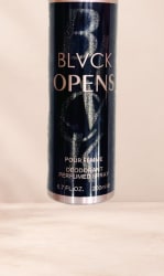 Black Opens — بخاخ معطّر — تفاصيل الملصق الأصلي