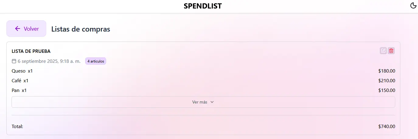 Lista de Compras