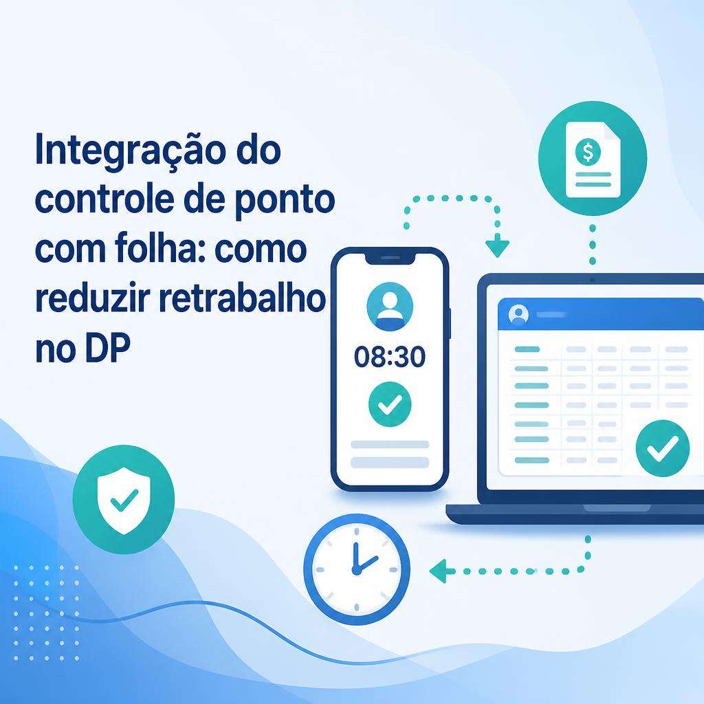 Imagem ilustrativa do artigo: Integração do controle de ponto com folha: como reduzir retrabalho no DP - Integração