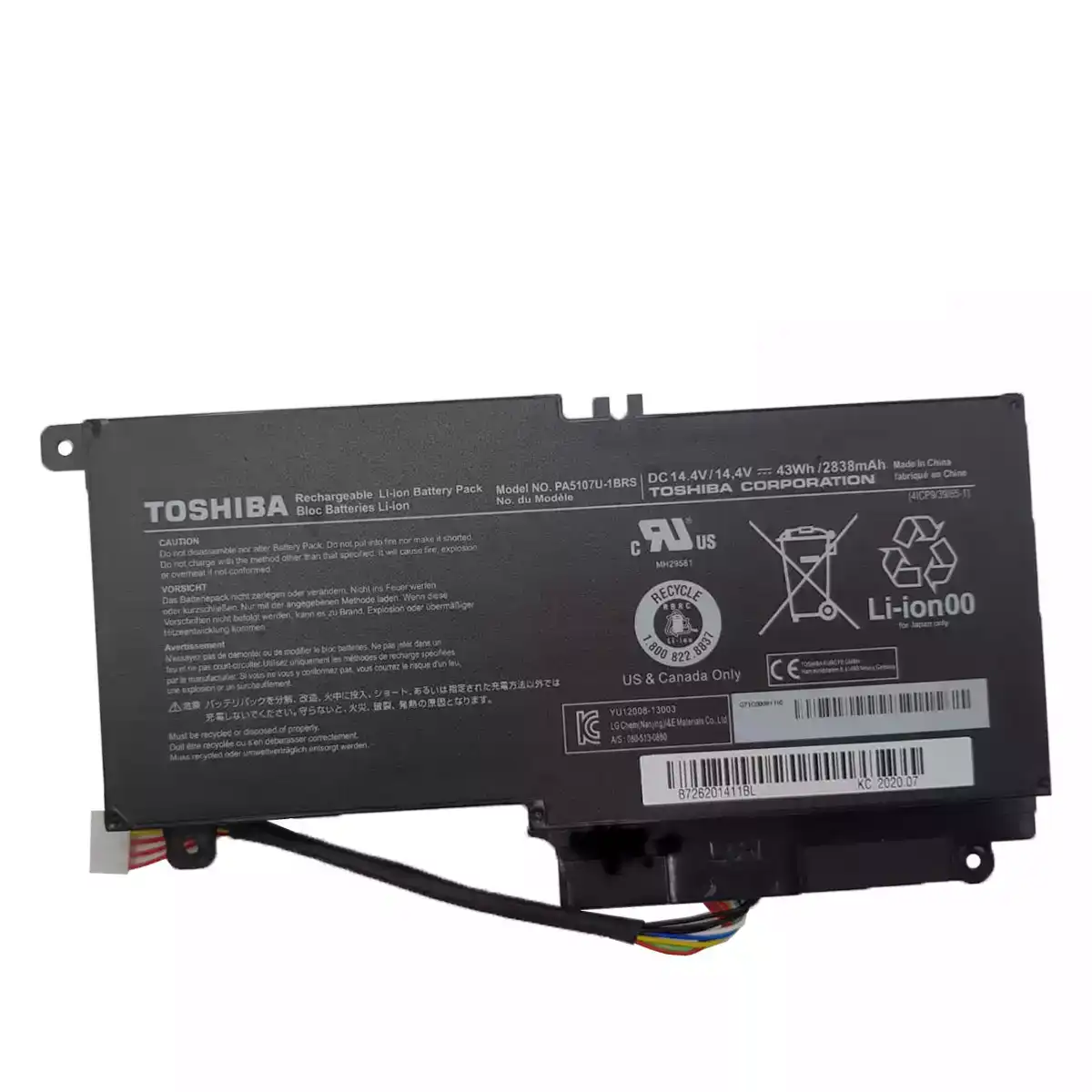 BATERIA PORTATIL TOSHIBA