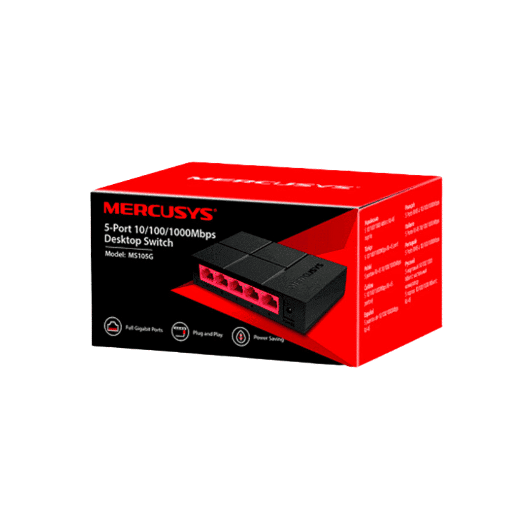 SWYCH DE 5 PUERTOS DE 1000 MBPS