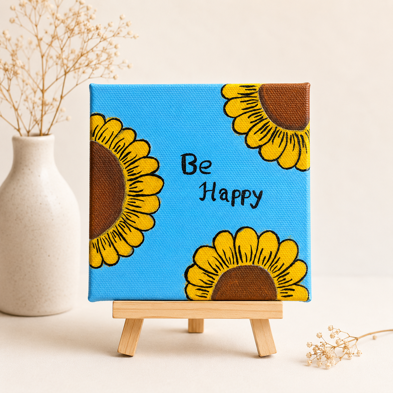 Mini Canvas Flower 
