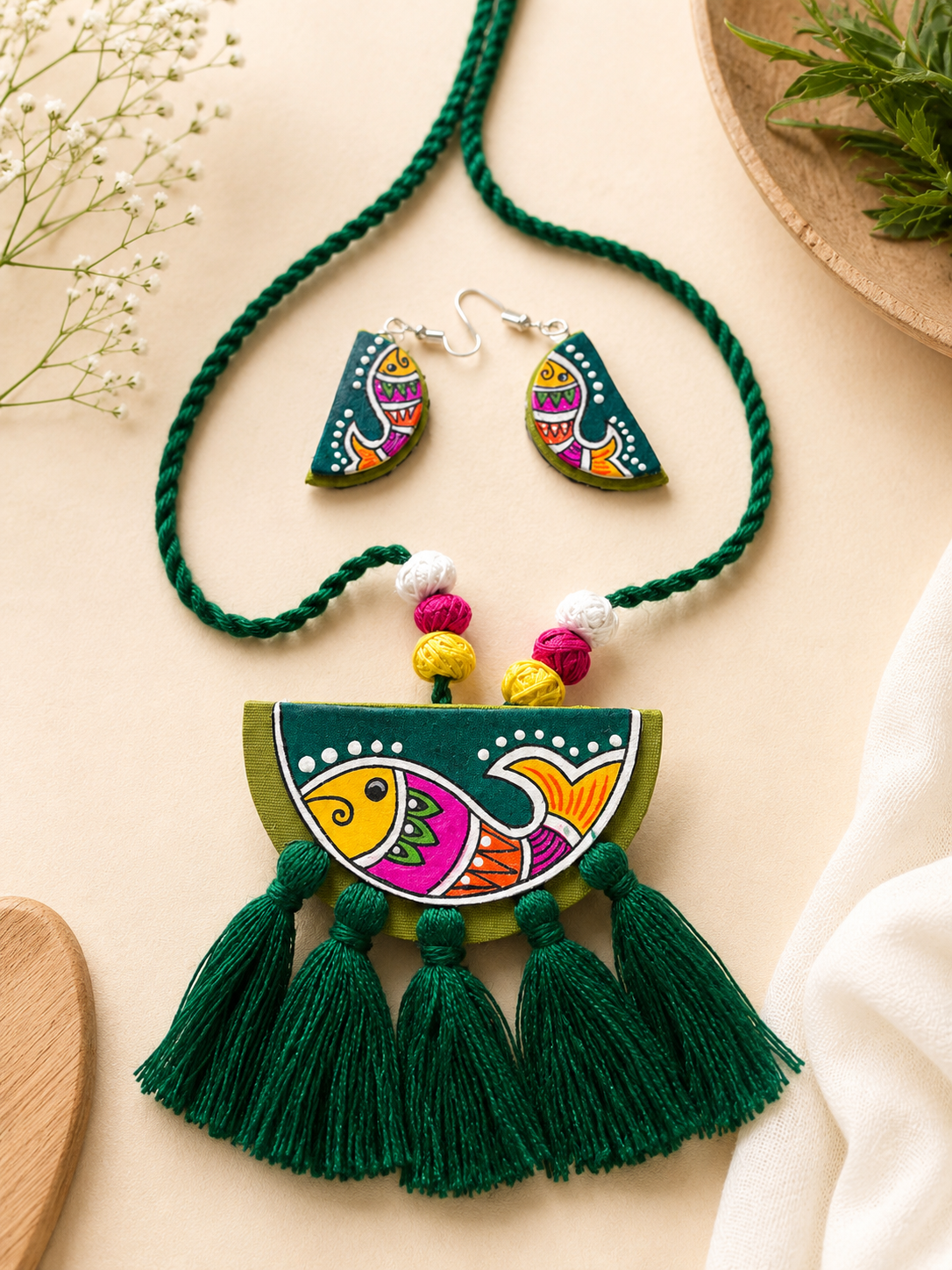 Hand-Painted Madhubani Jewellery