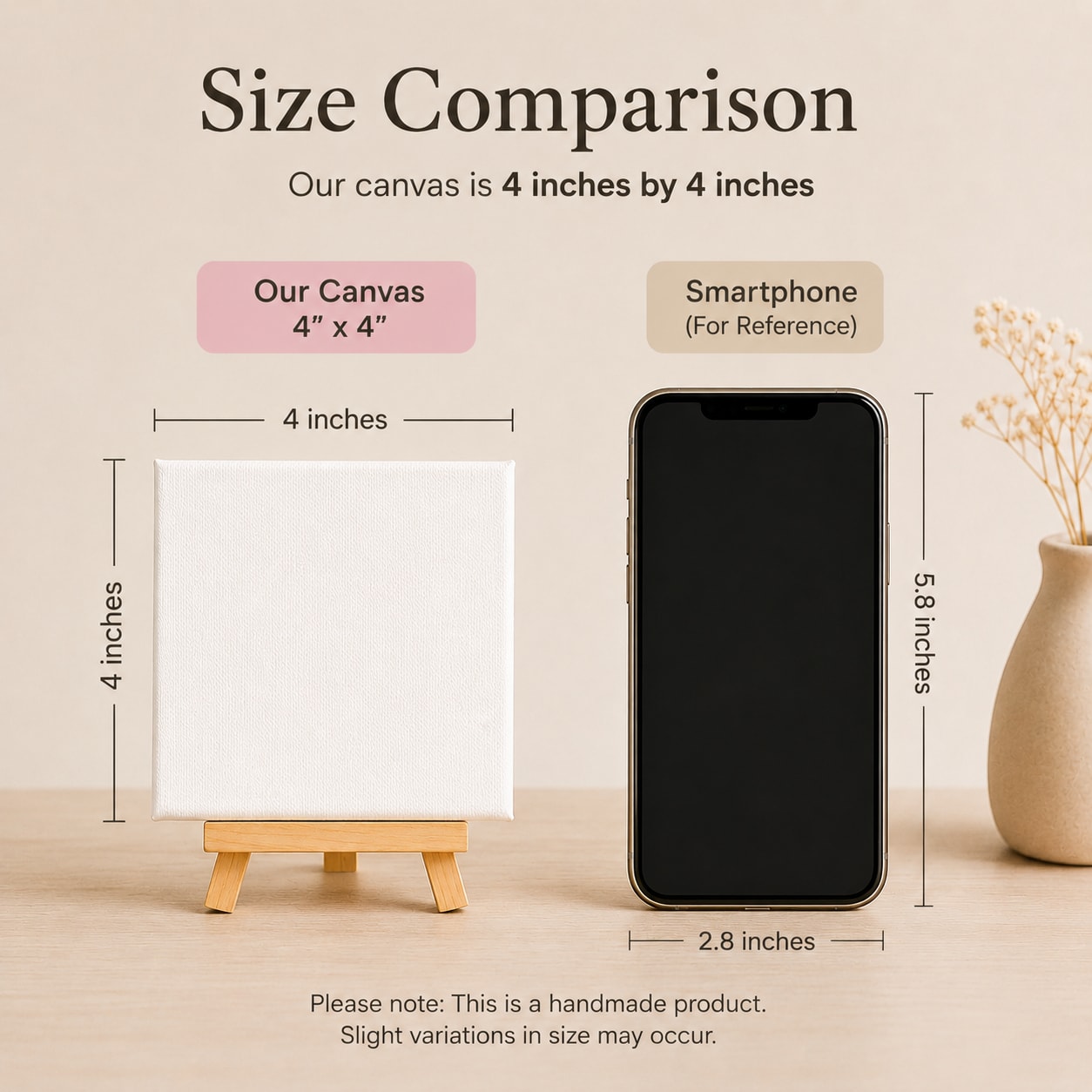 Hand-Painted Mini Canvas – Unique Home Décor — image 2