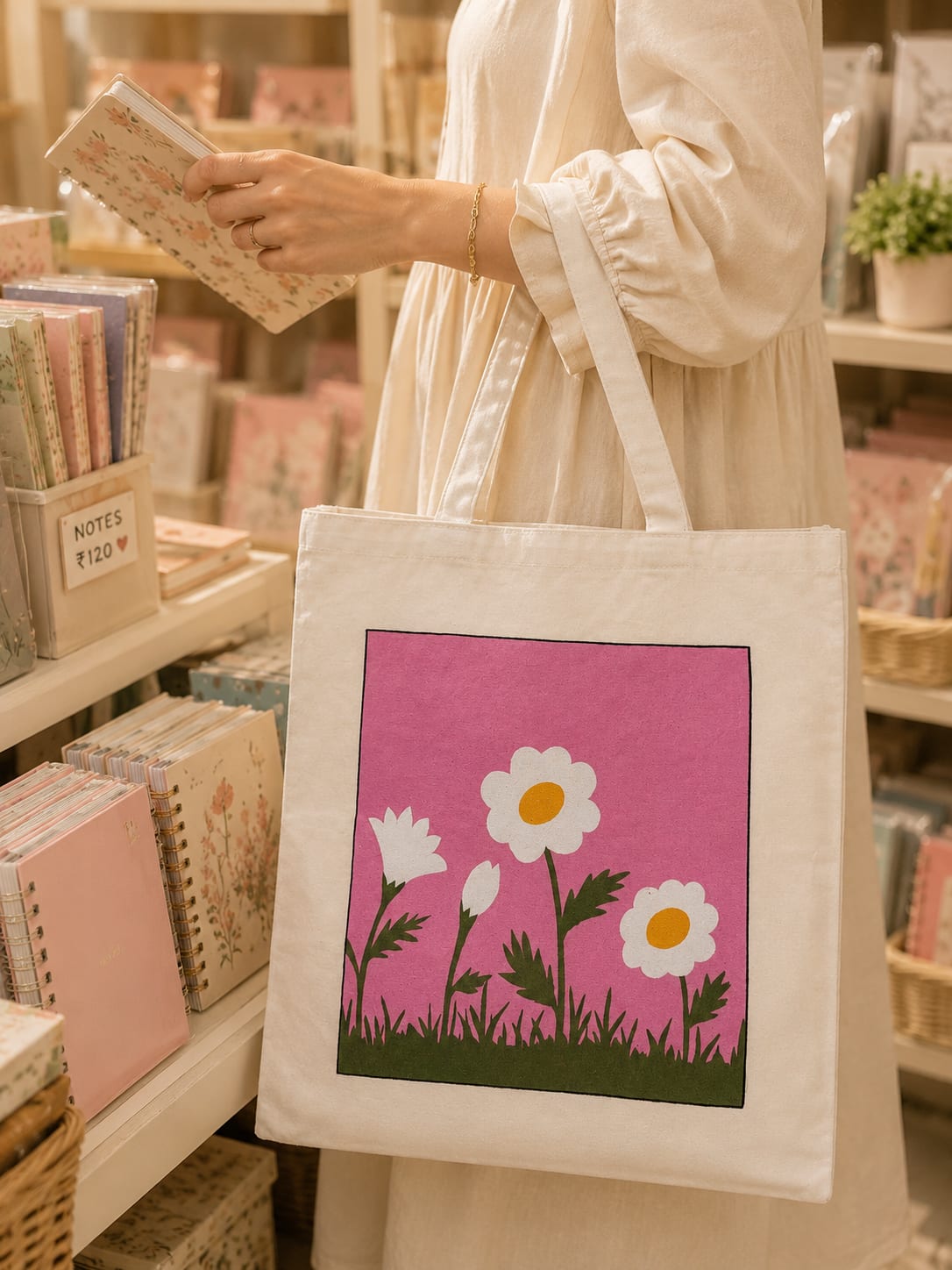 Hand Painted Tote Bags