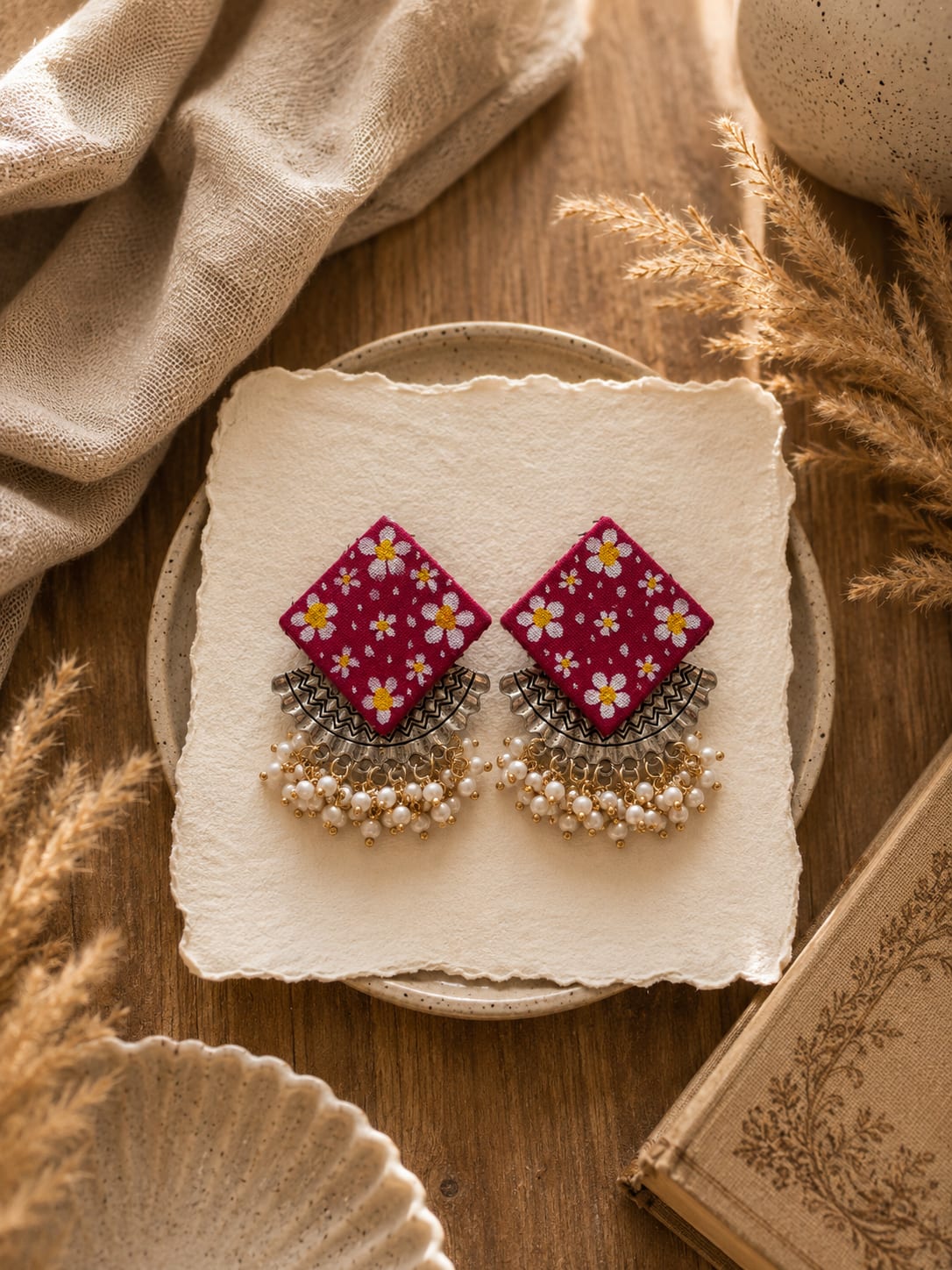 Fabric Earring Set