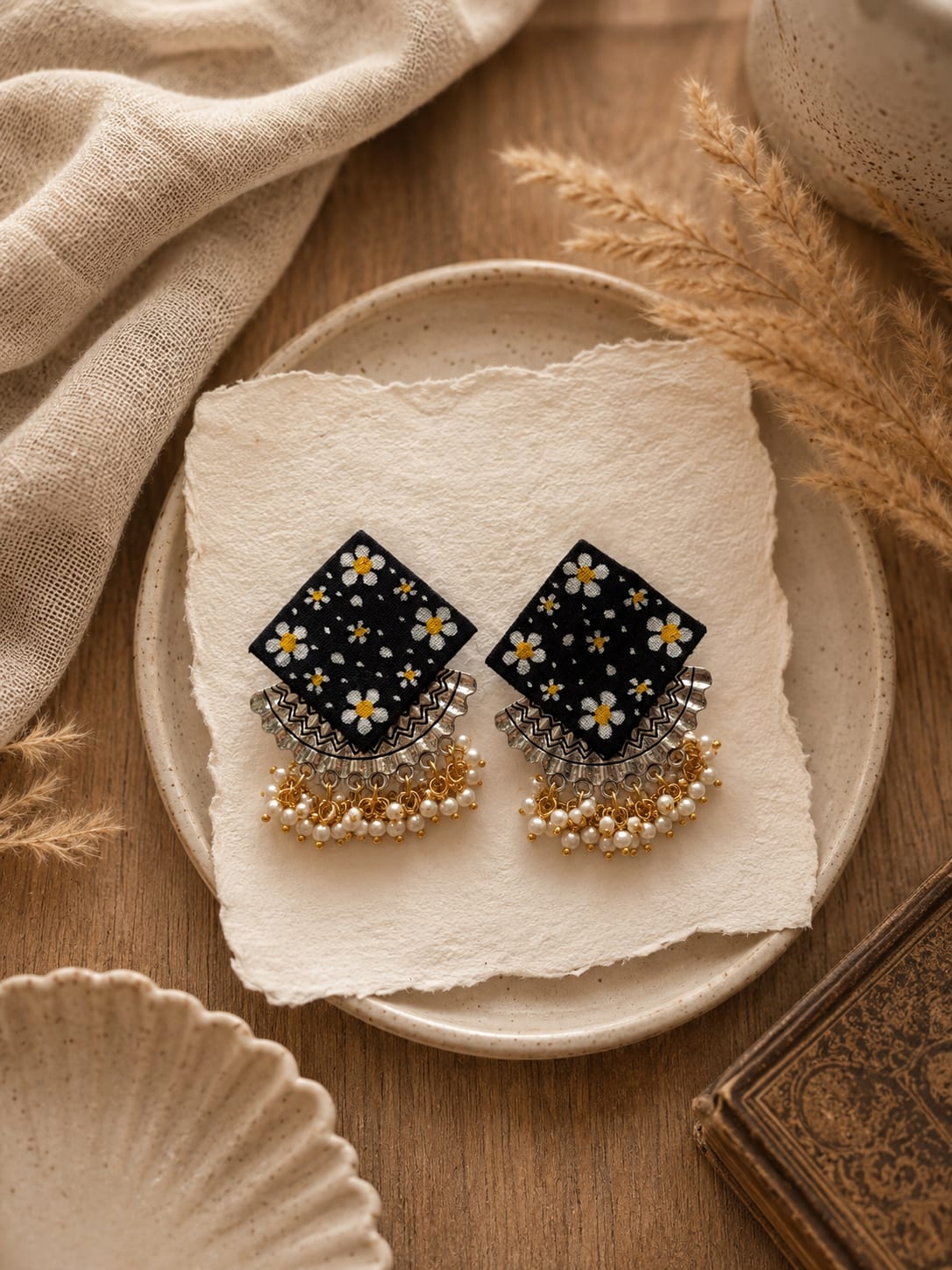 Fabric Earring Set