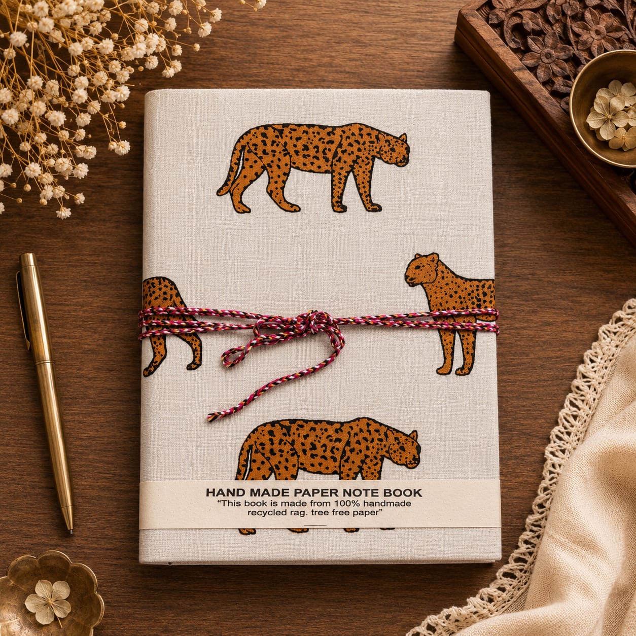 Handmade Hand Block Printed Diary – Artisan Journal & Notebook