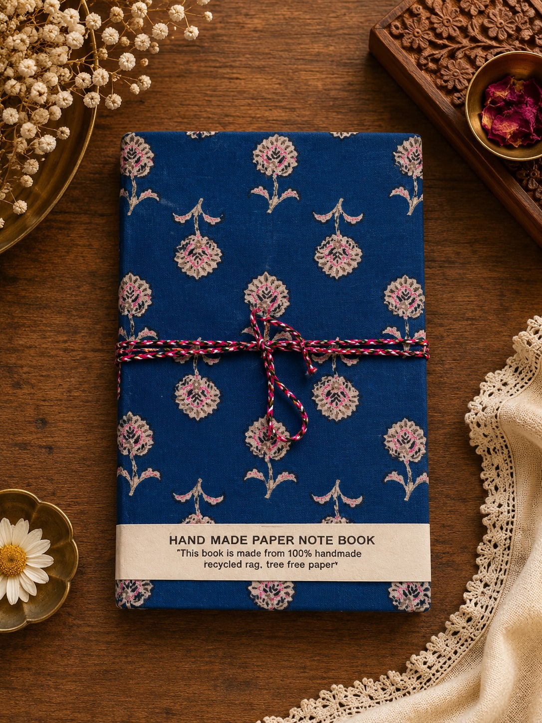 Handmade Hand Block Printed Diary – Artisan Journal & Notebook