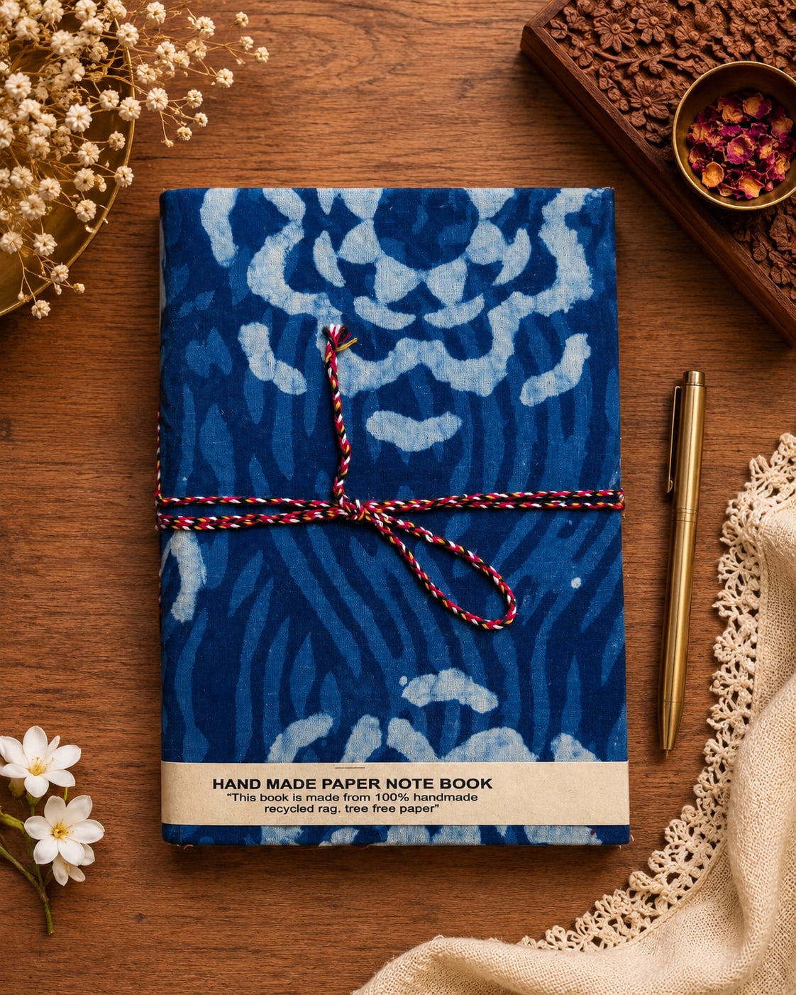 Handmade Hand Block Printed Diary – Artisan Journal & Notebook