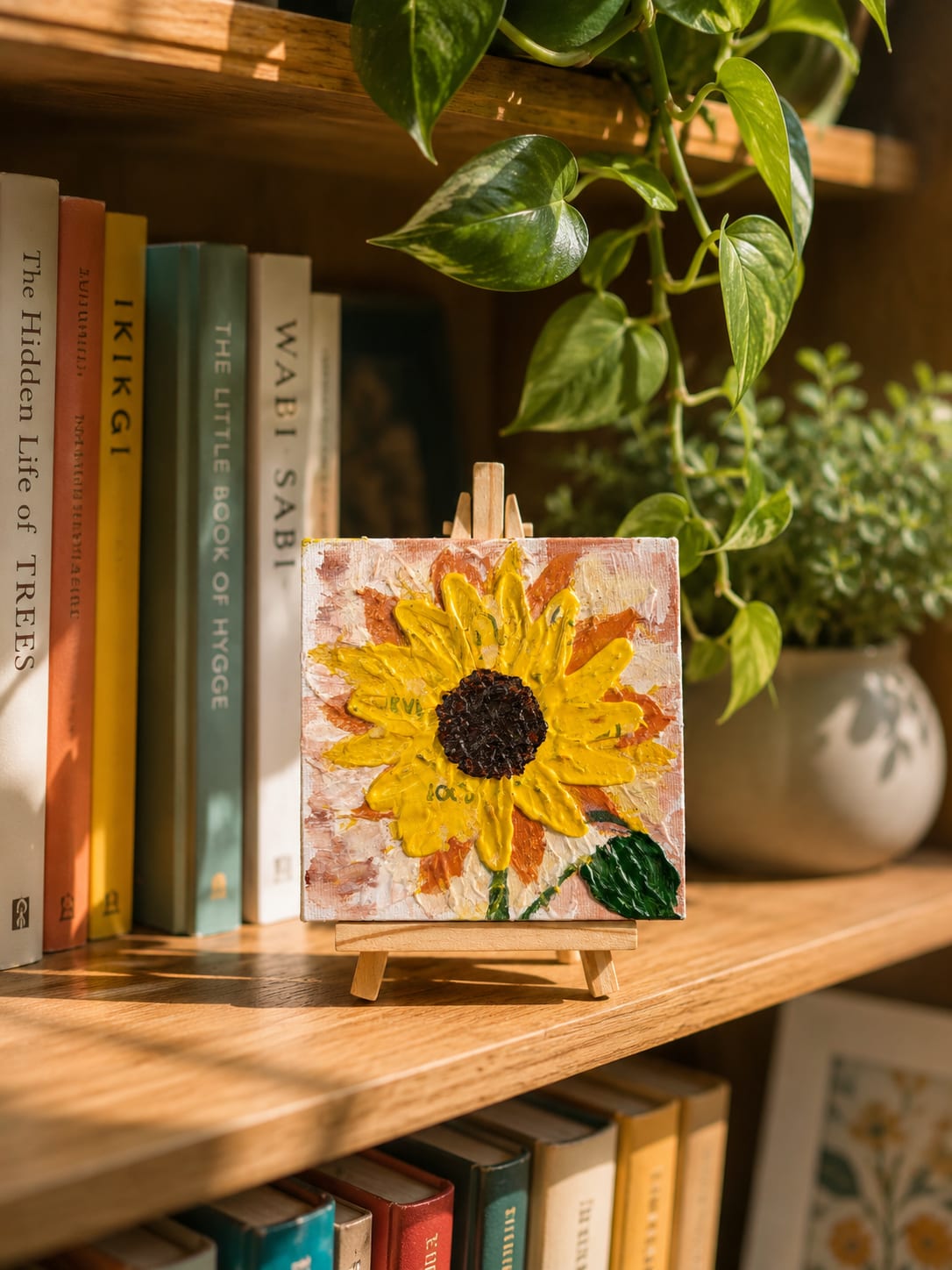 Floral Acrylic Art for Home & Desk Decor
