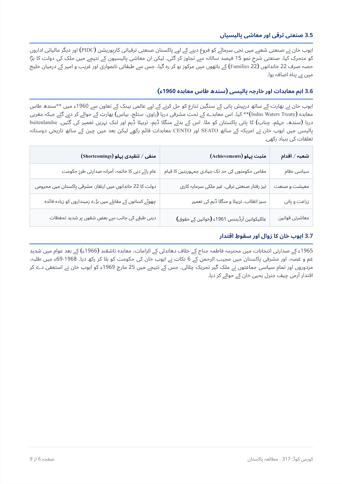 AIOU 317 Assignment 2 Pakistan Studies | Autumn 2026 - Page 6