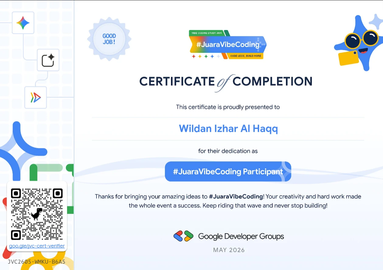 achiavement-JuaraVibeCoding Participant