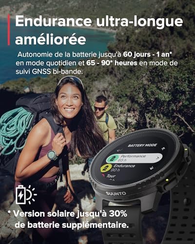 Vue 3 de Suunto Vertical Montre Connectee