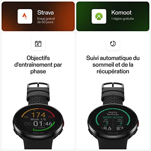 Vue 5 de Polar Pacer Pro Greyblack