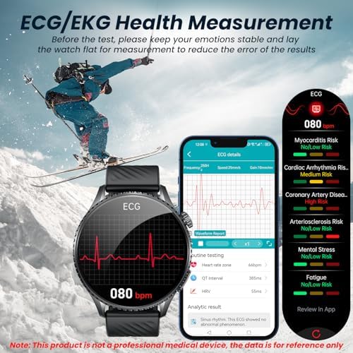 Vue 4 de Montre Santé ECG Connectée