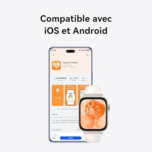 Vue 7 de Huawei Watch Fit Ecran