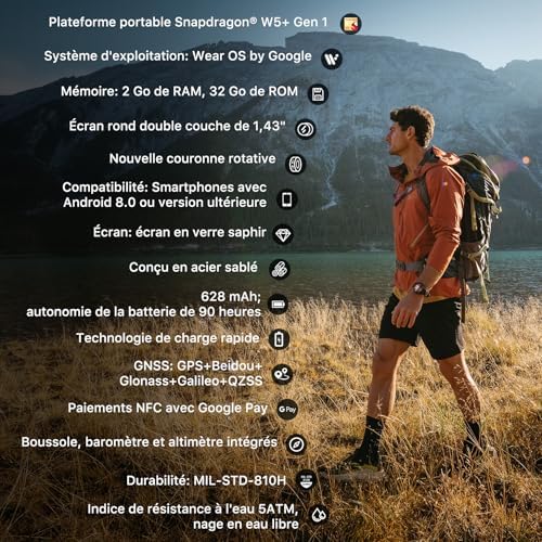 Vue 2 de Ticwatch Atlas Montre Connectee