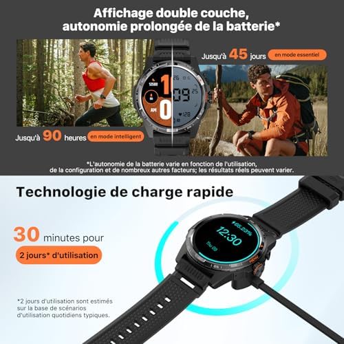 Vue 4 de Ticwatch Atlas Montre Connectee