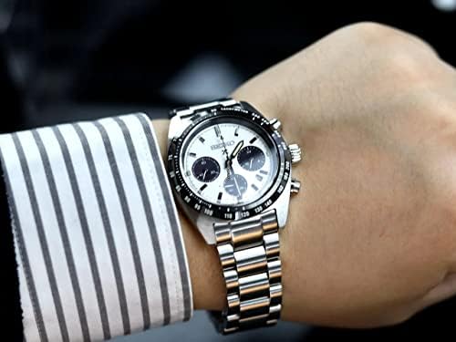 Vue 4 de Montre Solaire Chronographe Acier