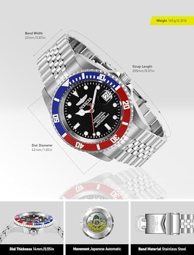 Vue 3 de Pro Diver Montre Homme