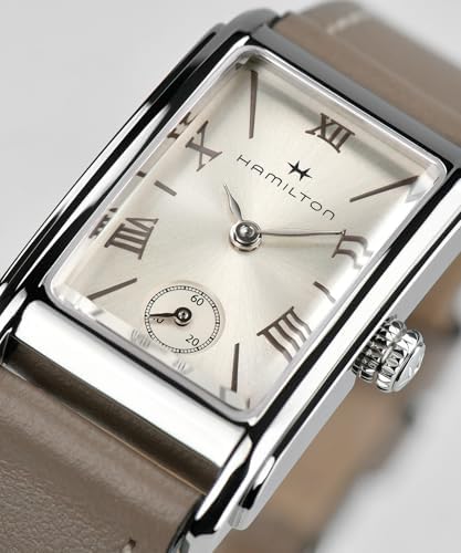 Vue 4 de Montre Femme Cuir Acier Rectangulaire