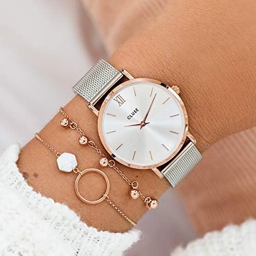 Vue 5 de Montre Femme Dorée Milan Acier