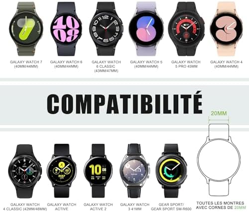 Vue 3 de Wanme Bracelet Pour Samsung