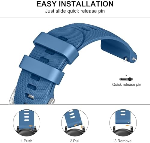 Vue 5 de Bracelet Silicone Montre Rapide