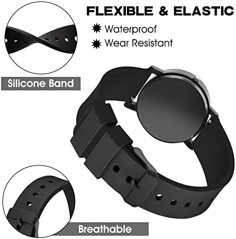 Vue 4 de Bracelet Montre Silicone Rapide