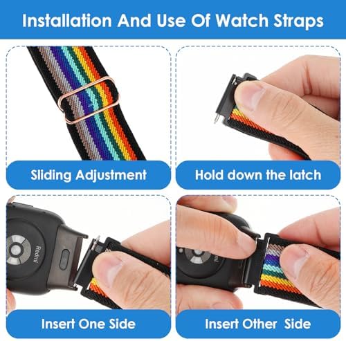 Vue 5 de Bracelets Élastiques Montre Intelligente