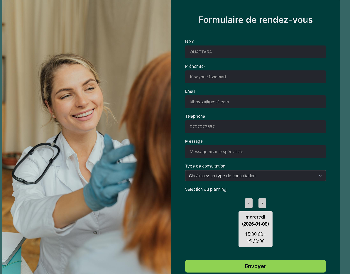 Prise de rendez-vous