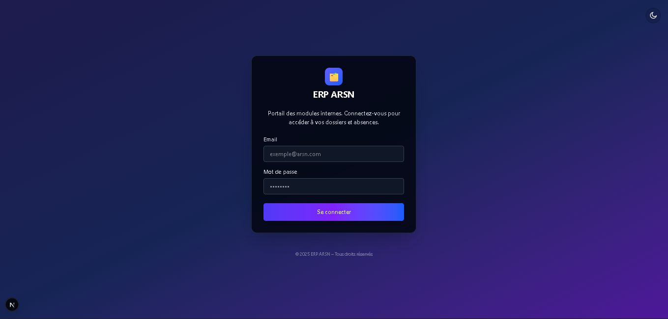 ERP ARSN - Gestion Dossiers & Demandes
