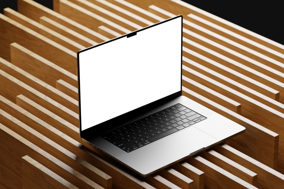 MacBook Pro Mockup on Wood image 2